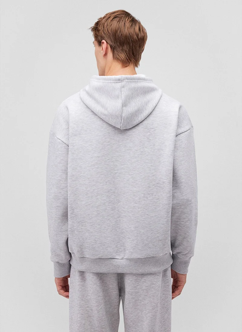 MAVI MAVİ PRINTED SWEATSHIRT Snow Grey Melang