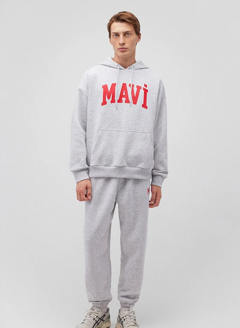 MAVI MAVİ PRINTED SWEATSHIRT Snow Grey Melang