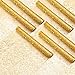 Chumia Chumia 12 Pieces Gold Table Runner 12 Inch x 7 ft Table Runner Roll Sequin Glitter Table Runner Metallic Thin Mesh Gold - Image 2