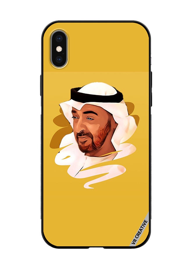 VR CREATIVE Protective Case Cover For Apple iPhone XS Max Sheikh Mohamed Bin Zayed Al Nahyan Design Multicolour - Image 1