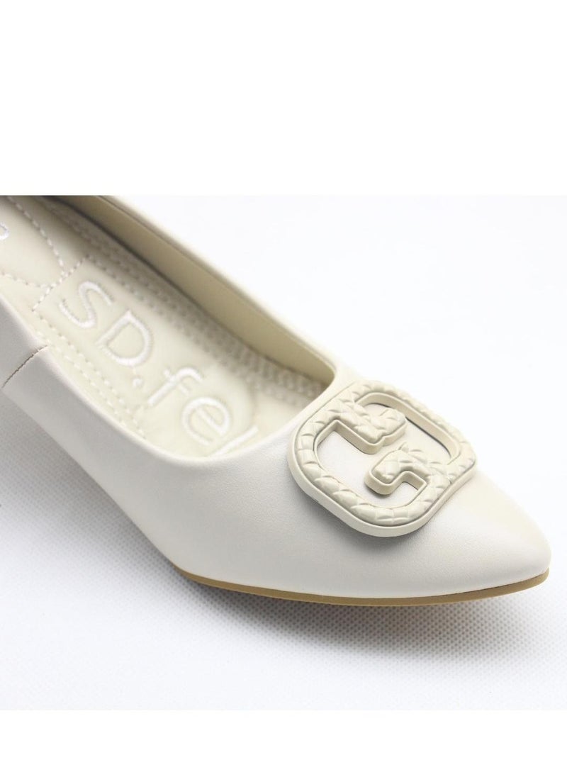 SD.Felano - Women's Formal Shoes, Closed Toe, Casual Slip-On Kitten Heels for Girls & Ladies and Lightweight Women's Fashion Shoes for Party Bride Wedding Dress Shoes - Image 1
