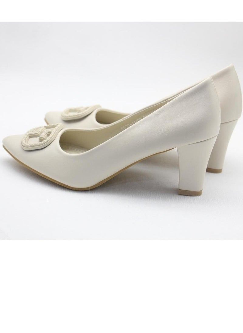 SD.Felano - Women's Formal Shoes, Closed Toe, Casual Slip-On Kitten Heels for Girls & Ladies and Lightweight Women's Fashion Shoes for Party Bride Wedding Dress Shoes - Image 1