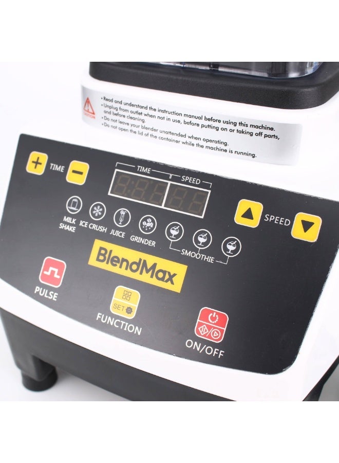 BlendMax Multifunctional Commercial Blender, Smoothie Blender, High Speed Professional Blender 1500 Watts, 2 Litres Capacity, Touch Control Panel - Image 5