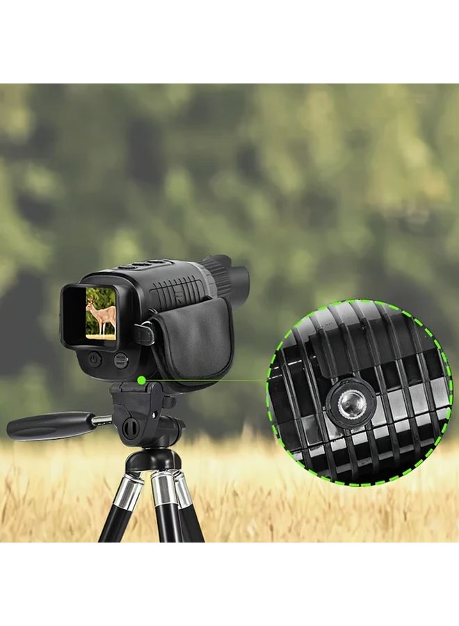 Black Digital Night Vision Monocular USB Rechargeable 10X Zoom Infrared for Hunting - Image 4