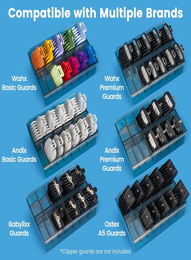 Perfitech Clipper Guard Holder Organizer with 12 Slots, Sturdy PC Material - Image 2