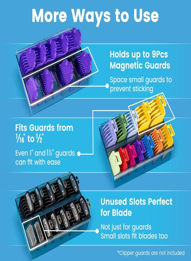 Perfitech Clipper Guard Holder Organizer with 12 Slots, Sturdy PC Material - Image 3