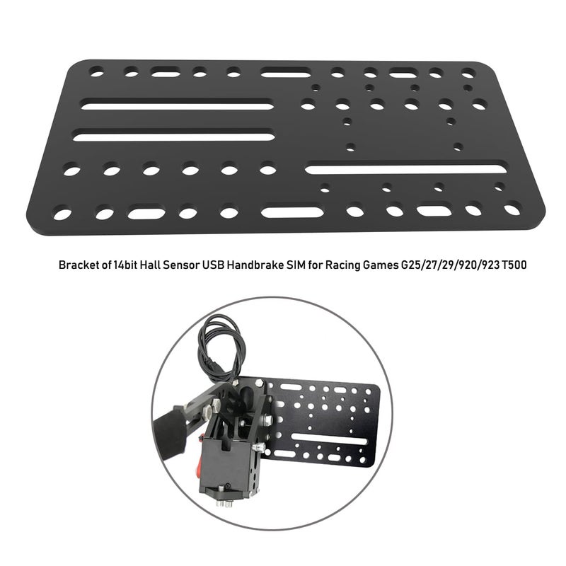 Neyyuse Universal Desk/Chair Mount Bracket Plate for USB Handbrake, SIM Racing Compatible with Logitech Driving Force Shifter, Thrustmaster TH8A Shifter & SIM Racing Games - Image 2