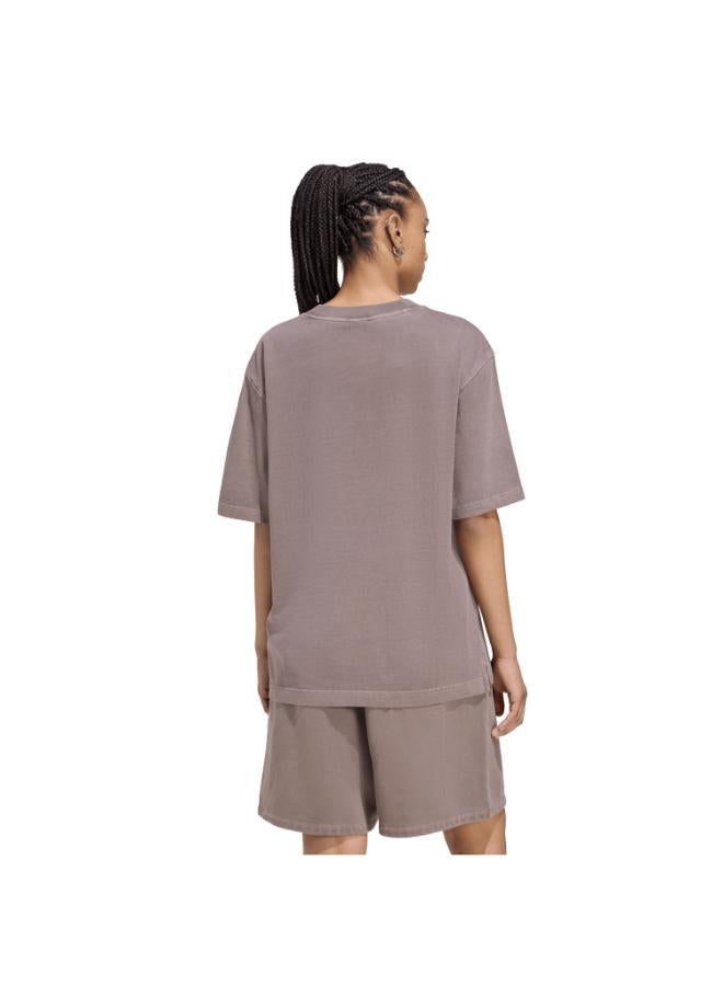 اديداس اوريجينالز تيشيرت Essentials Linear Boyfriend Oversized Washed - Image 2