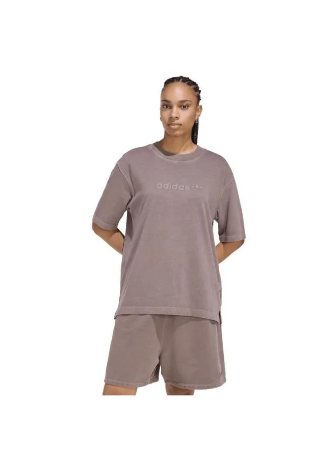 Essentials Linear Boyfriend T-Shirt Oversized Washed