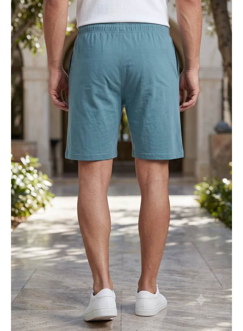 Marvel  Men’s Captain America Marvel Lounge Shorts – Teal for Men | Best Price UAE