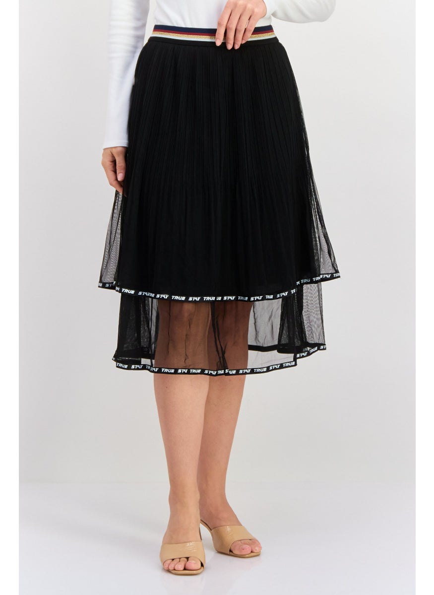 Women Solid Pleated Skirt, Black - pzsku/Z9DABCC48B323F7E44DDAZ/45/_/1737642998/d674b1f4-6afa-46b1-9ed2-127bc6fc4c12