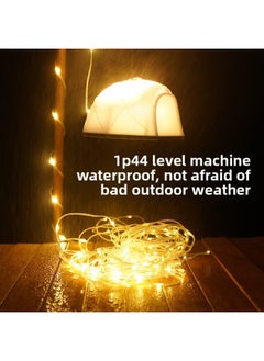 Generic Multi-functional Camping Light Atmosphere Light Rechargeable Multi-gear Adjustable String Light Long Endurance Waterproof Tent Light-Color:10.2m Ma  - Image 3