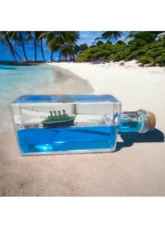 Hediyesahibi Decorative Bottle Shaped Unsinkable Ship Aquarium Figurine  - Image 2