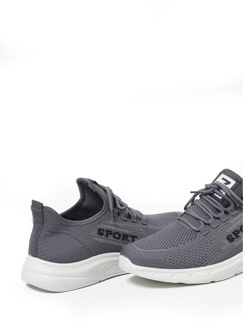 Cobblerz Cobblerz Men's Lace-up Low Top Sneakers GREY  - Image 4