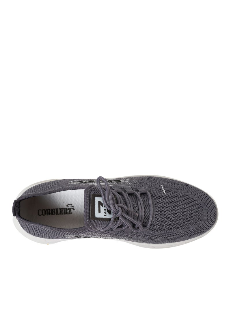 Cobblerz Cobblerz Men's Lace-up Low Top Sneakers GREY  - Image 5