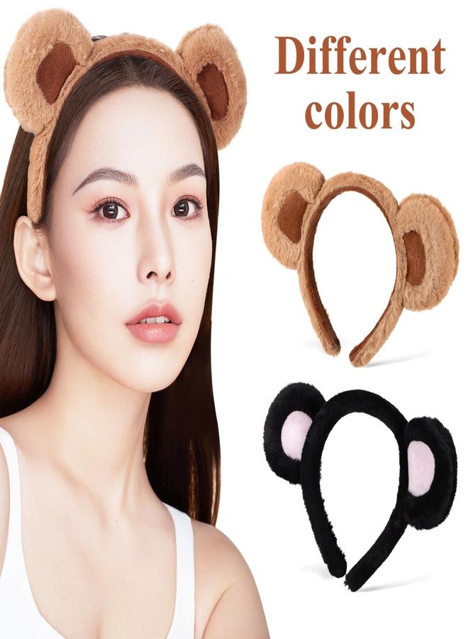 Baluue Bear Ear Headband Soft Brown Animal Ears for Adults Lightweight Comfortable Cosplay Party Makeup Accessory - Image 3