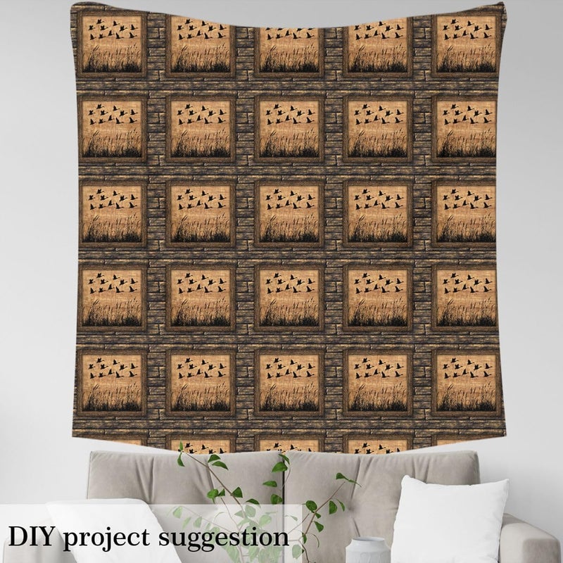 قماش لتزيين الكراسي بنمط الإلكة، منتج ريفي للاستخدام الخارجي، من The Yard، مقاس 181" × 63"، بتصميم كاموفلاج فينتيج لمنازل البحيرة، مناسب للأطفال والهدايا. - Image 4