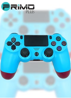 PRIMO PLUS Double Motor Vibration Wireless Controller For PlayStation 4 Light Blue  - Image 1