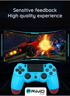 PRIMO PLUS Double Motor Vibration Wireless Controller For PlayStation 4 Light Blue  - Image 4