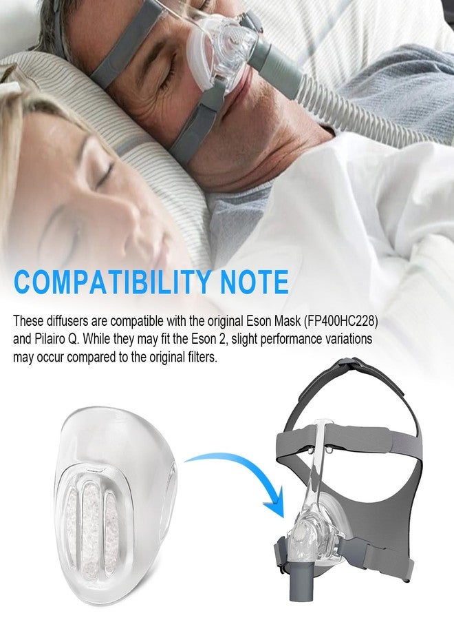 HWEIUA Elbow Cover & Diffusers Compatible with Fisher & Paykel Eson Nasal CPAP Mask, Diffuser Filters Replacement for Fp400Hc228 F & P Eson Pilario Q, 1 Elbow Cover + 10 Filters - Image 3