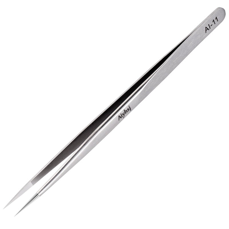 Precision Tweezer Upgraded Professional Pointed Highend Stainless Steel Tweezers for Craft Electronics Soldering Model Laboratory Work JewelryMaking