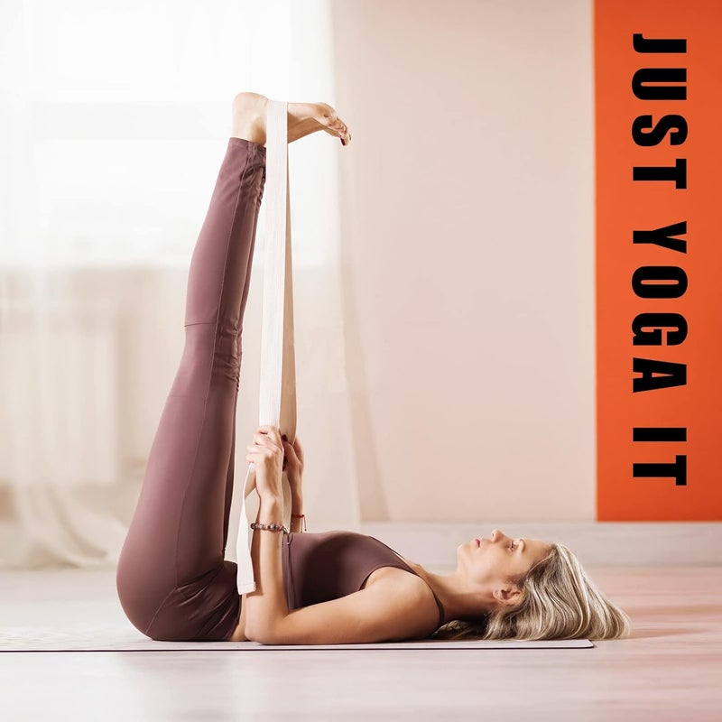 Yuilgdo 5 Pack Yoga Strap (6ft) Stretch Band with Adjustable Metal D Ring Buckle Loop - Image 5