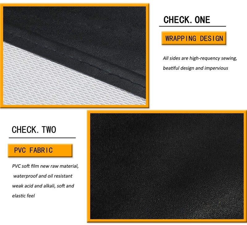 DEBIK PVC Waterproof & Dustproof Apron For Dishwashing, Coffee, Dog Grooming, Cleaning Fish, Project-Industrial - Free Size| Unisex| BLACK | Pack Of 1 - Image 5