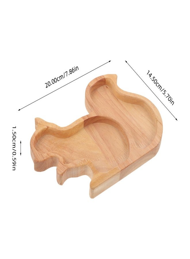 Luxshiny Wooden Chopping Boards Squirrel Shaped Cutting Board Platter Cheese Dessert Serving Tray Charcuterie Board Spring Salad Dish Plate Butcher Block - Image 2