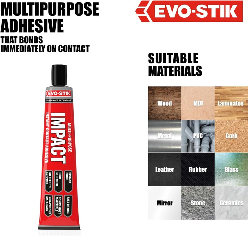 EVO-STIK Impact Adhesive - High Strength Multipurpose Glue - Image 5