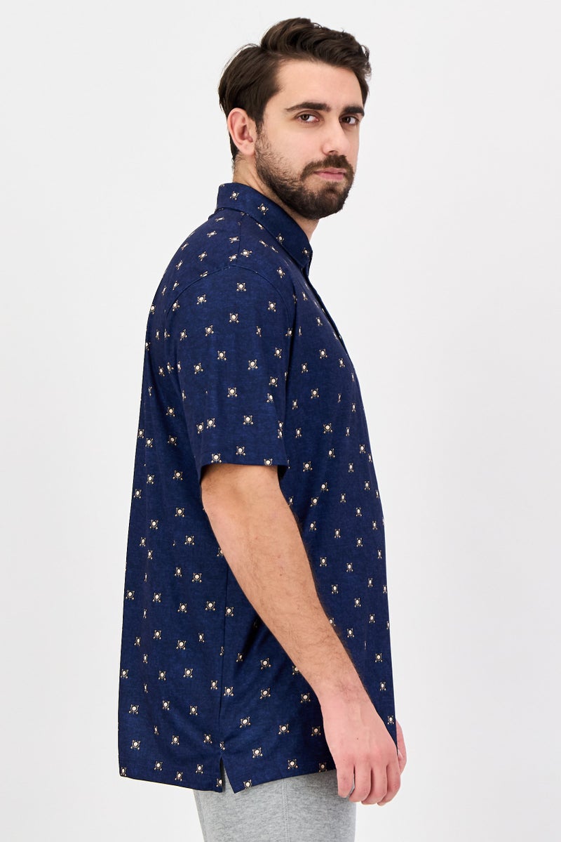 Greg Norman Men Sportswear Fit Short Sleeves Training Polo Shirt, Multicolor - Image 2