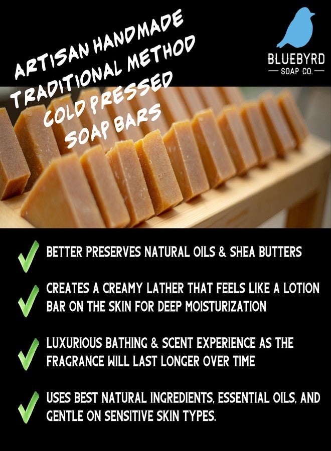 Bluebyrd Soap Co. Lavender Orange Bar Soap | Organic Shea Butter All Natural Scented Essential Oil Nourishing Soap Bar | Vegan, Cold Process, Handmade, Non-GMO (Lav. Orange) - Image 4