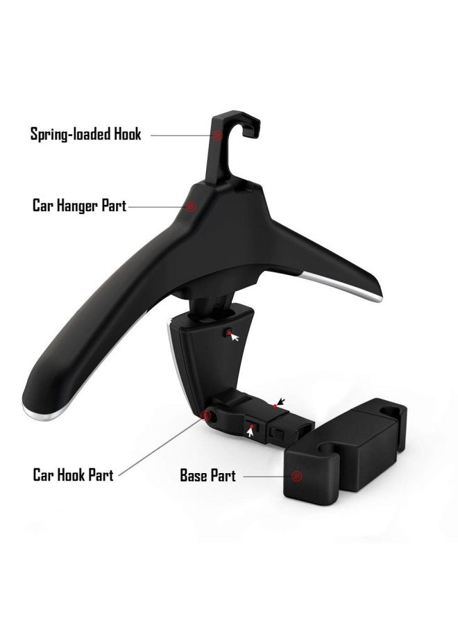 KOLLIEE Car Coat Hanger Headrest Back Seat Coat Hanger Multifunctional Car Hanger For Coat Suit Jacket  - Image 5