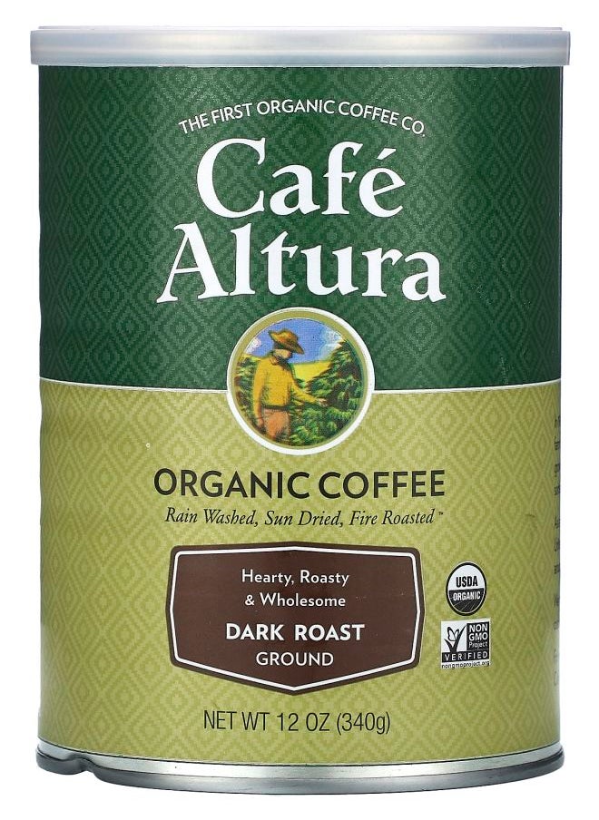 Cafe Altura Organic Coffee Ground Dark Roast 12 oz (340 g) 