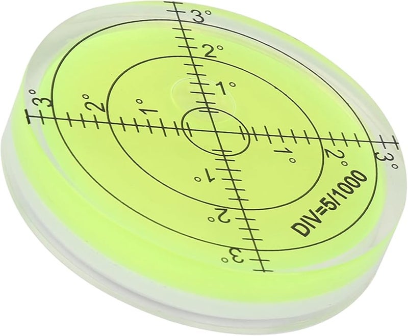 مستوى الفقاعة الدائري مقاس 60 مم مع مقياس لمنصة الكاميرا والميزان الإلكتروني - Image 3