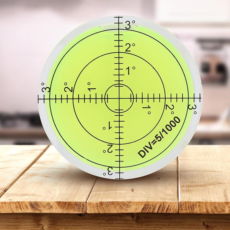 مستوى الفقاعة الدائري مقاس 60 مم مع مقياس لمنصة الكاميرا والميزان الإلكتروني - Image 4