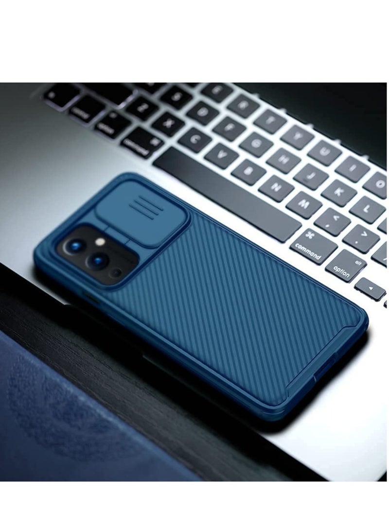 ELTRAZONE Nillkin OnePlus 9 Pro Case with Slide Camera Cover, Upgrate CamShield Pro Case with Camera Protection for OnePlus 9 Pro 2021 - Blue - Image 4