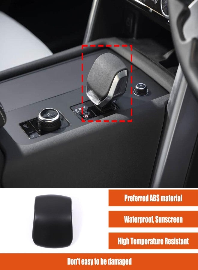 HAPPYHORSE Car Gear Shift Knob Head Cover Trim Compatible with Land Rover Range Rover Sport/Vogue，VELAR/Discovery 5 Gear Shift Knob Head Protective Cover Decoration (Matt Black) - Image 3