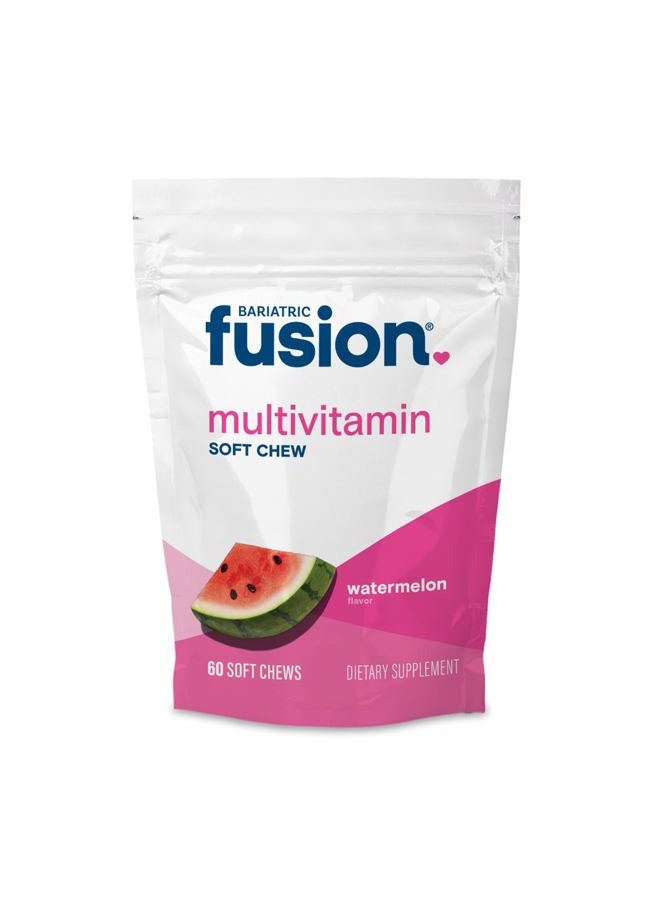 Bariatric Fusion فيتامينات متعددة لمرضى السمنة بنكهة البطيخ | مضغ لذيذ بعد جراحة السمنة | 60 حبة | إمداد لمدة شهر - Image 1
