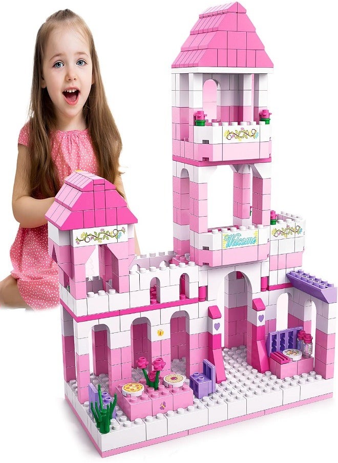 Diy Princess Castle Building Blocks, 6-in-1 Building Toys 1000 Pcs for Girls 6+ - Construction Play Set Educational Toys for Kids Birthday Toy Gift  - Image 5