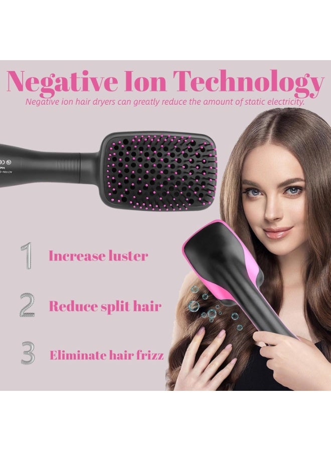 Hair Dryer and Blow Dryer Brush in 1, Negative Ion Hair Dryer Brush, 1Step Ionic Hair Straightener Brush Hair Dryer Hot Air Brush, Hair Styling Tool Straightening Drying Smooth Hair for All Hair Types - Image 4