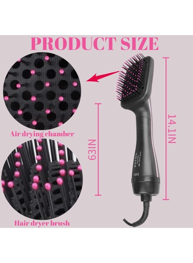 Hair Dryer and Blow Dryer Brush in 1, Negative Ion Hair Dryer Brush, 1Step Ionic Hair Straightener Brush Hair Dryer Hot Air Brush, Hair Styling Tool Straightening Drying Smooth Hair for All Hair Types - Image 2