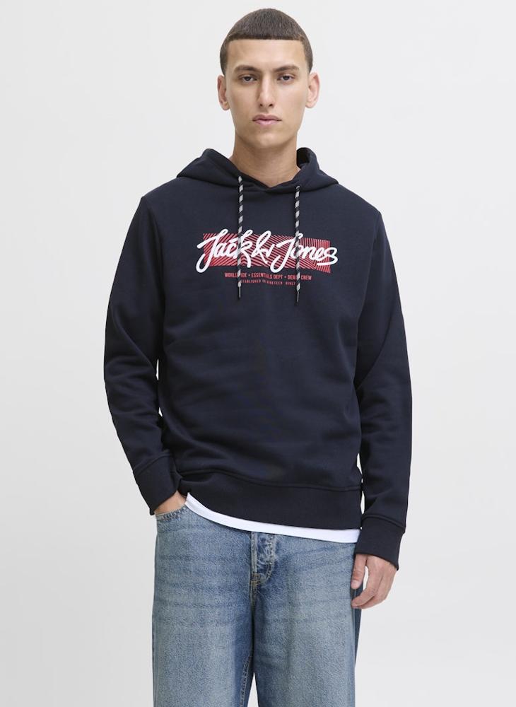 JACK & JONES Logo Regular Fit Pullover Hoodie - Image 1