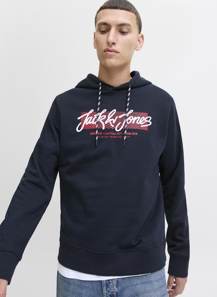 JACK & JONES Logo Regular Fit Pullover Hoodie - Image 3