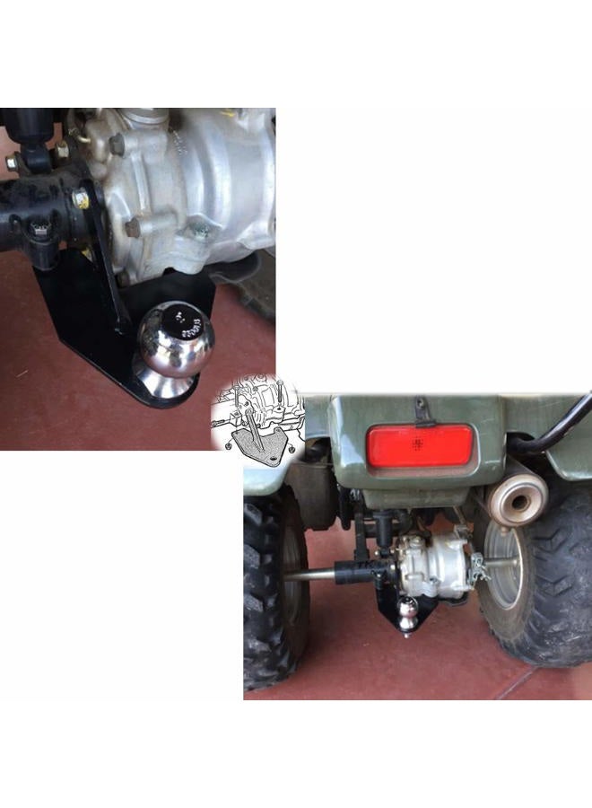 NIXFACE Fit for Honda 250 Recon TRX ATV Hitch 1997-2018 With Hardware - Image 3