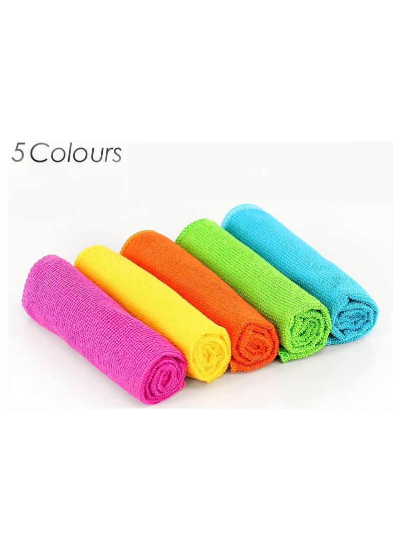 Microfiber Cloth, All-Purpose Cleaning Towels, Soft Absorbent Cleaning Rags, 10pcs