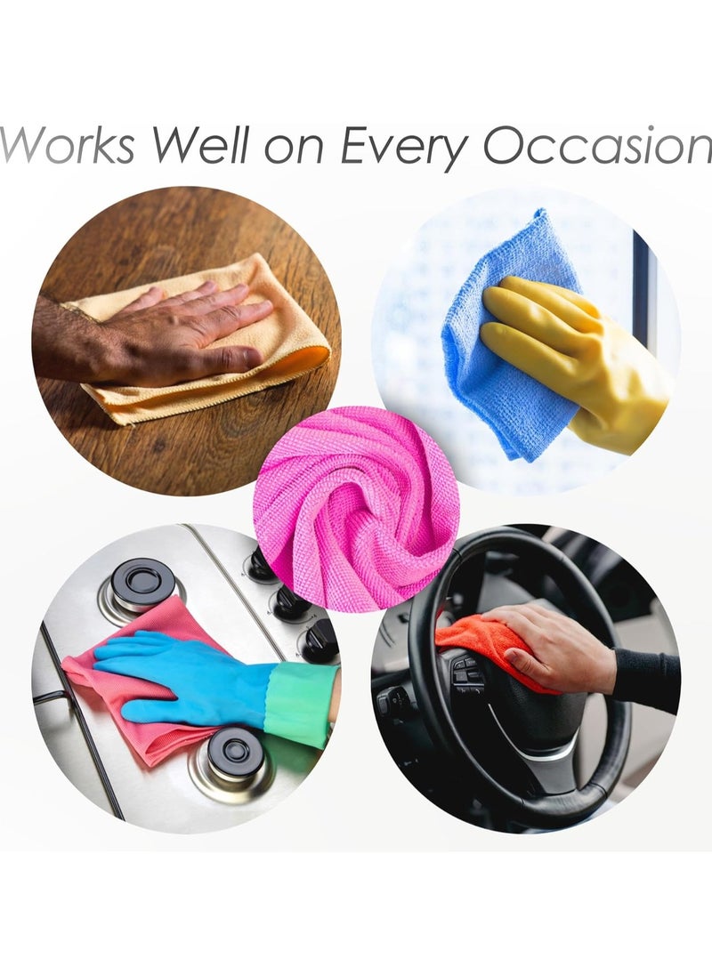 Microfiber Cloth, All-Purpose Cleaning Towels, Soft Absorbent Cleaning Rags, 10pcs