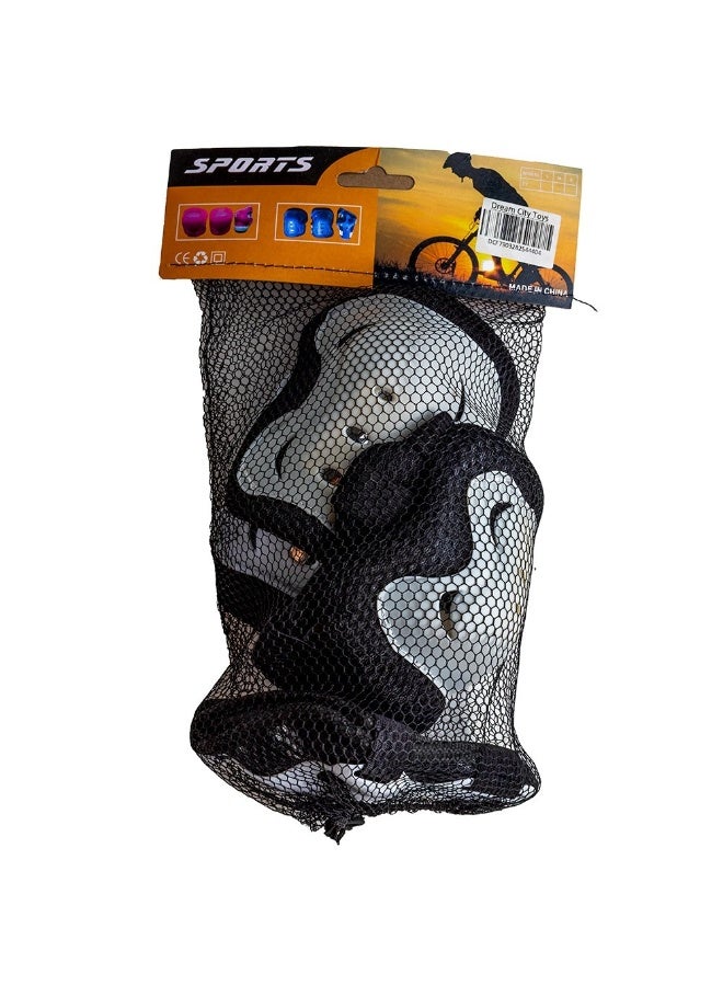 Elbow and Knees Safety Kit - Black - 023B - Image 1