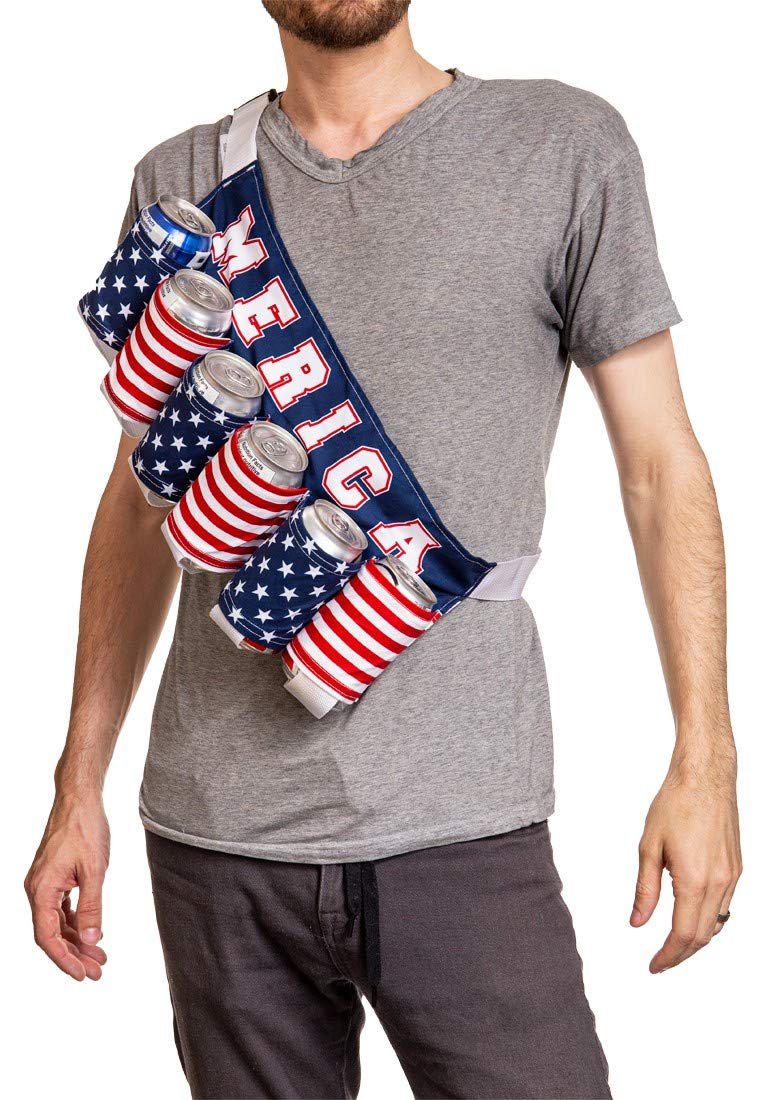 Calhoun Novelty Beverage Holder Beer Belt (Merica) - Image 2