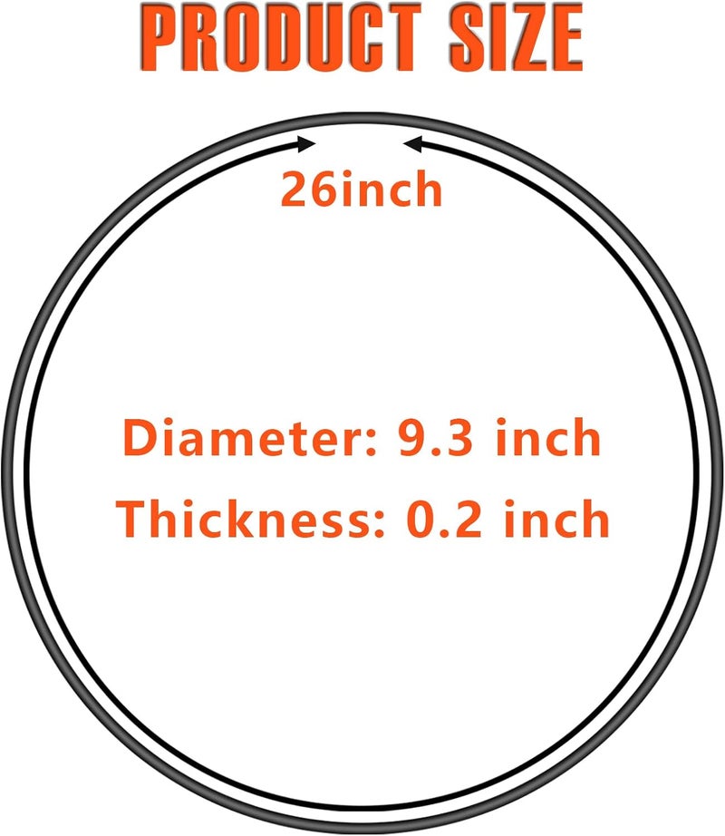 superbobi Black Lid Latch Strap Rubber Band for 6,7,8 quart Hamilton Beach Crock pot slow cooker WHT …Lid Strap for Fixing Pot Lid - Image 2