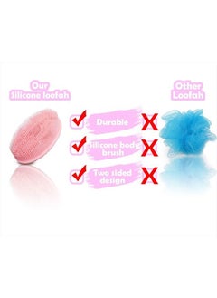 3 Set of Multifunctional Silicone Body Scrubber Loofah Soft and Skin-Friendly-,Easy to Clean,Scalp Massage ，Durable and Hygienic - Suitable for Various People and Pets (1 Count Pink) - pzsku/Z9DACC81281FAFC1EA1E3Z/45/_/1679282210/58f34125-f361-414e-97d1-8742dea4339b